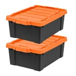 Iris 12 Gallon Lockable Storage Bins With Lids, Pack - Made Usa, Hea.... Fixed Price $79.11.