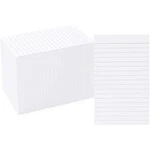 300 Pack Vertically Ruled Index Cards, Lined Paper Note Portr.... Fixed Price $20.14.