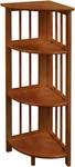4-SHELF Corner Folding Bookcase Honey Oak. Fixed Price $83.48.