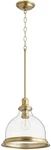 Brass Finish Transitional One Pendant - Elegant Lighting Solution. Fixed Price $316.99.