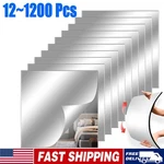 Self Adhesive Mirror Reflective Wall Sticker Film Paper Home Kitchen Decor Lot. Fixed Price $40.51.