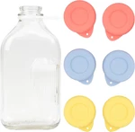 6 Pack Silicone Glass Bottle Replacement Caps, 48MM Diameter Lids Fit Sta. Fixed Price $13.99.