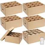 Menkxi 6 Pieces Mason Jar Storage Boxes 32 Oz Canning With Handles .... Fixed Price $66.03.