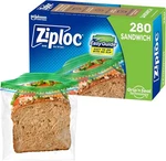 Ziploc Sandwich Bag 280CT Snack Bpa Free. Fixed Price $12.99.