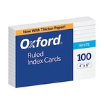 Oxford 4" 6" Ruled White Index Cards, 100/PACK. Fixed Price $8.89.