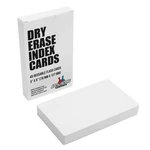 Dry Erase Index Cards 45PCS Laminated 3X5" Blank W/box 3" 5", White. Fixed Price $17.58.