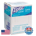 Ziploc Double Zipper Freezer Bags 1 Qt 2.7 Mil Clear Label 300 Pack. Fixed Price $60.06.