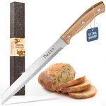 Mezzo Serrated Bread Knife For Homemade High Carbon Steel Sourdough Kni.... Fixed Price $9.26.
