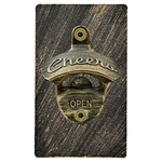 Luwanburg Brass Magnetic Bottle Opener Wall Mounted Cheers Antique Bronze. Fixed Price $24.29.