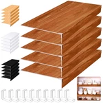 Wire Shelf Covers 5 Pcs 32X12 Inch Foamed Pvc Dark Wood Hoolerry Rack Removable. Fixed Price $179.99.