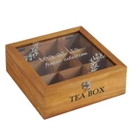 Handrong Wooden Box, Decorativetea 9.25*9.25*3.54INCHES, Brown. Fixed Price $37.99.