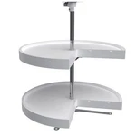 Rev-a-shelf 24'' Lazy Susan Pie-cut Polymer 2-SHELF, White, 6942-24-11-52. Fixed Price $108.99.