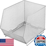 Ybm Home Mesh Stackable Wire Storage Basket For Under Sink Shelves Pantry. Fixed Price $58.18.