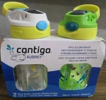 Contigo Kid's 14 Oz. Plastic Water Bottle With Redesigned Autospout Straw 2-PACK. Fixed Price $15.99.