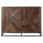 Uttermost 24932 Evros 52"W Reclaimed Fir Wood Accent Cabinet - Aged Gunmetal. Fixed Price $1960.80.