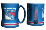 New York Rangers Coffee Mug - 14OZ Sculpted Relief By Boelter Brands. Fixed Price $19.99.