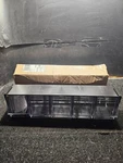 Deflect-o Interlocking Tilt Bin Plastic Compartment Storage, Black/transparent. Fixed Price $41.00.