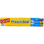 3 Pack Glad Press'n Multipurpose Sealing Wrap, 70 Sq Ft. Fixed Price $24.27.