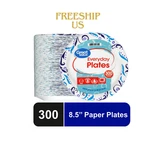 Great Value, Soak Proof, Microwave Safe, Disposable Paper Plates, 9", 300 Count. Fixed Price $25.98.