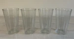 Nice! Set Of Hoops Rings Clear Glass Tumbler Cooler 16 Oz 5 3/4. Fixed Price $22.87.
