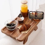 Nnewvante Couch Cup Holder Tray, In Large 15.36"X9.85" Acacia Wood Sofa A.... Fixed Price $59.14.