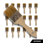 24 Pack 2" Chip Brushes Natural Bristle Disposable Paint Set Epoxy Resin. Fixed Price $14.95.