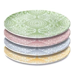 Berghoff 4PC Porcelain Decorated Plates. Fixed Price $39.99.