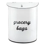 Auldhome Design Rustic Grocery Bag Holder; Wall-mounted Vintage Enamelware Fa.... Fixed Price $37.20.