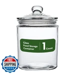 Restaurantware Vetri 0.53 Gallon Glass Storage Jar Airtight Dishwasher Safe. Fixed Price $52.52.
