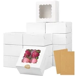 Moretoes 30PCS White Cookie Boxes With Window, 6X6X3 Inch (pack Of 30),. Fixed Price $20.31.