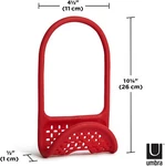 Umbra Sling Kitchen Sink Accessory Single Sponge Holder, Charcoal,red White. Fixed Price $6.95.