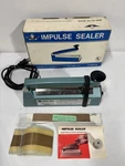 American International AIE-200 Hand Operated Impulse Sealer 8" Tested Works 100%. Fixed Price $24.95.