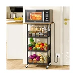 Kitchen Microwave Cart With Fruit Baskets, 4 Tier Tab... Usa Fast Ship. Fixed Price $55.58.