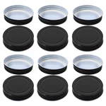 Doitool Leakproof Tinplate Jar Lids 2.76 Inch Sealing Caps For Mason Black. Fixed Price $19.84.