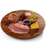 Tidita 21" Acacia Lazy Susan For Table Top - Wooden Inch,. Fixed Price $71.23.