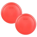 Pyrex Pack Red Plastic Round 6/7 Cup Storage Lid Cover 7402-PC For Glass Bowl. Fixed Price $11.99.