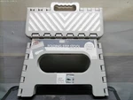 Simplify 9" Folding Step Stool Grey 200LB Capacity Anti-skid Portable 25650. Fixed Price $25.00.