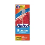 Hefty R88073 1 Gal Slider Stand & Fill Freezer Storage Bags - Clear (25/BOX) New. Fixed Price $15.77.