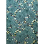 Hdsticker, Self Adhesive Vinyl Vintage Floral 17.7"W X 117"L, Dark Green. Fixed Price $17.99.