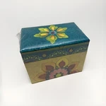 Recipe File Box C.r. Gibson Tunisian Sunset Includes 40 Cards 12 Dividers. Fixed Price $16.14.