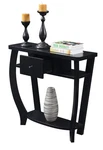 Convenience Concepts Newport Dorchester Console Table Black Wood Finish. Fixed Price $135.99.