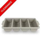 New 4 Compartment Cutlery Bin Box Restaurant Commercial Kitchen Flatware Holder. Fixed Price $18.00.