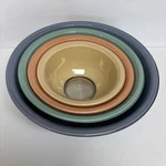 Pyrex Pastel Nesting Mixing Bowls. Clear Bottoms 322 323 325 326. Set Of 4. Fixed Price $100.00.
