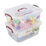Joyeen 8 Quart Plastic Latching Storage Bins, Boxes With Lids Set Of 2. Fixed Price $52.67.