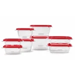 Rubbermaid Takealongs Food Storage Containers, 16 Piece Set. Fixed Price $8.35.