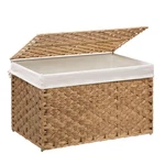 Wicker Storage Basket With Lid, 42.3 Gallon (160L) Large Blanket .... Fixed Price $92.75.