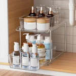 Fabspace Pull-out Home Organizers, 2 Tier Clear Bathroom With Divid.... Fixed Price $35.69.