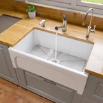 Alfi Brand AB3018ARCH 30" Single Basin Arched Apron Thick Wall - White. Fixed Price $675.00.
