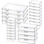 Mauproy Pack Mixed Sizes Small Plastic Storage (24PCS), Clear. Fixed Price $22.13.