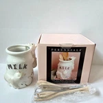 Pfaltzgraff Tea Rose Collection Cat Milk Bottle Crock W/utensils New. Fixed Price $79.99.